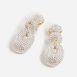 J. Crew Pave Crystal Drop Earrings - NWOT 💎💎💎💎